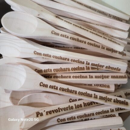 cuchara madera frases 26cm